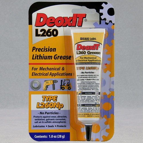 Graisse de lubrification - DeoxIT ® L260Np, #L260-N1 - CAIG - de protection / au lithium / pour équipement électrique