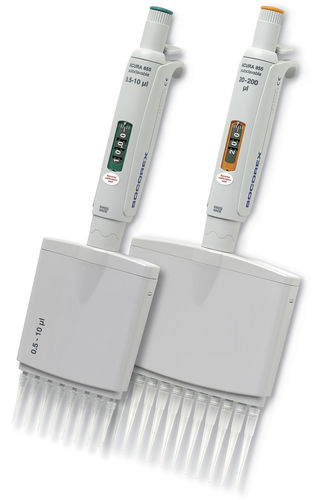 Pipette multicanaux - Acura® manual 855 series - Socorex Isba S.A. - en verre borosilicaté / électronique