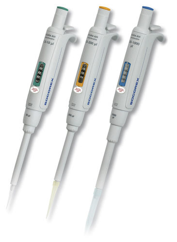 Pipette mono-canal - Acura® manual 825 series - Socorex Isba S.A. - en verre borosilicaté / à volume variable / manuelle