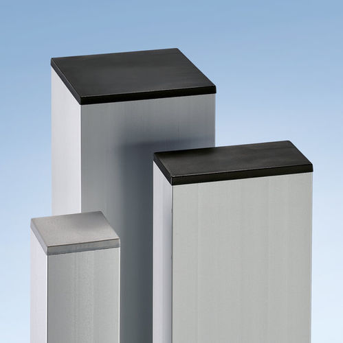 Embout recouvrant press-fit - Maschinenbau Kitz GmbH - rectangulaire / en plastique / pour extrémité de profilé