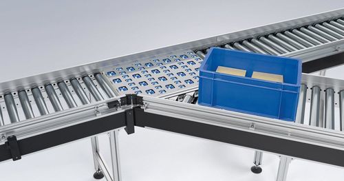 Convoyeur à rouleaux - RBF 2000 - Maschinenbau Kitz GmbH - à rouleaux motorisés / courbe / incliné