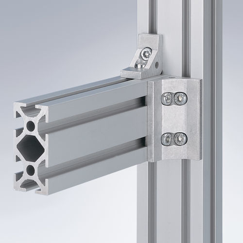 Élément de fixation pour profilés en aluminium - Maschinenbau Kitz GmbH - métallisé