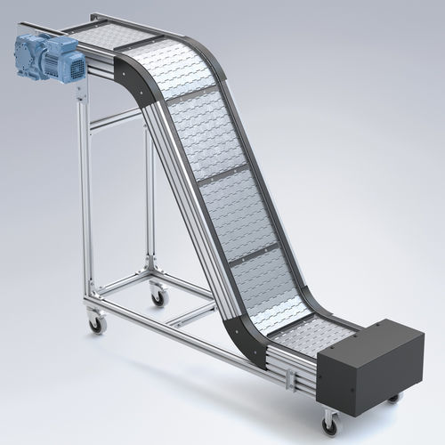 Convoyeur à bande modulaire - KFS-P 2040.86 - Maschinenbau Kitz GmbH - incliné / de transport / modulaire