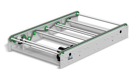 Convoyeur à rouleaux - | - Soco System - horizontal / de transport / de palettes