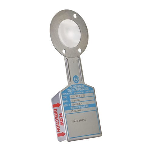 Disque de rupture inversé - STAR X™ - Continental Disc Corp. - à siège plat / à action inverse / en inox