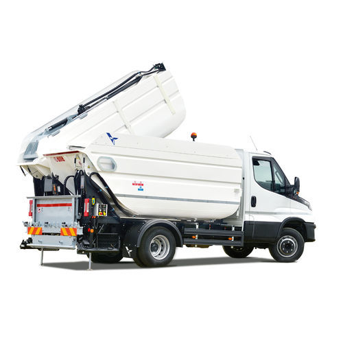 Benne à ordures ménagères chargement latéral - ORUS TP - Dennis Eagle - électrique / avec benne basculante