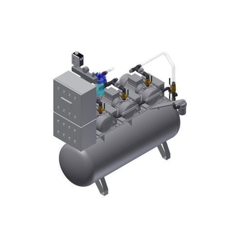 Groupe de vide lubrifié - MEDEVICE 3×28  - Srl - pour applications médicales / vertical