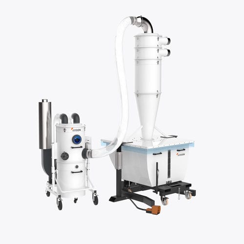 Aspirateur industriel - IV4  - iVision Vacuum - de copeaux / triphasé / pneumatique