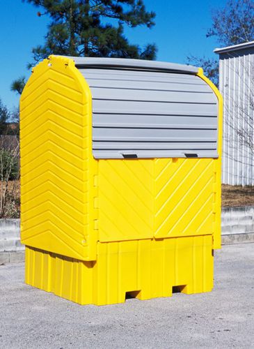 Palette de rétention pour conteneur IBC - FL-205-225 - Fosse Liquitrol - en polyéthylène / avec grille galvanisée