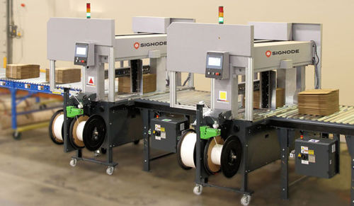 Cercleuse équarrisseuse automatique - SIG-VCS TANDEM - SIGNODE - pour carton ondulé / pour feuillards en polypropylène / à haute vitesse
