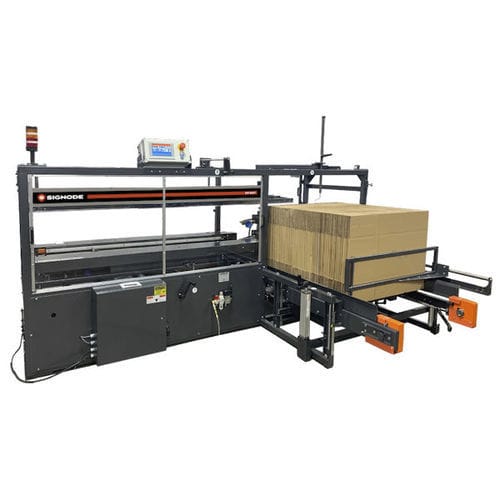 Formeuse de caisses automatique - CF-50T - SIGNODE - ruban adhésif / fermeture par le bas / de grande cadence