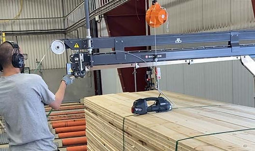 Alimentateur pneumatique - SIGNODE - horizontal / pour palettes / pour cercleuse