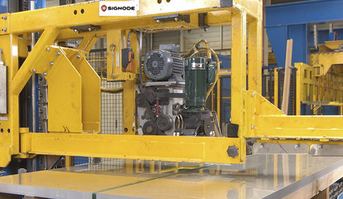 Cercleuse équarrisseuse automatique - BRS - SIGNODE - de tige / pour barres en fer / pour billette