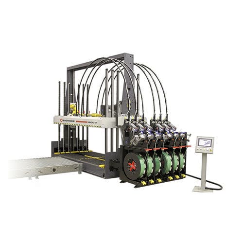 Cercleuse automatique - GCU-3 - SIGNODE - pour carton ondulé / pour feuillards en polyester / avec HMI à écran tactile intégrée