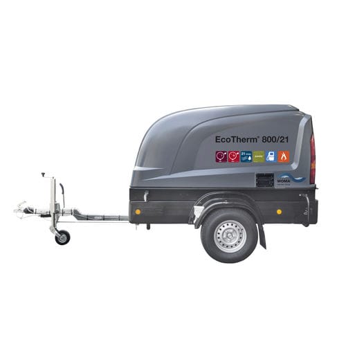 Nettoyeur haute pression à eau chaude - EcoTherm - WOMA GmbH - à moteur diesel / sur remorque / avec réservoir