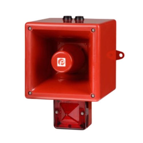 Klaxon d'alarme incendie - AL121 - E2S Warning Signals - avec feu au xénon