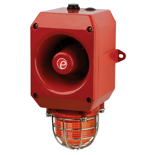 Diffuseur d'alarme sonore avec feu au xénon - DL112X - E2S Warning Signals - avec feu de signalisation / IP66