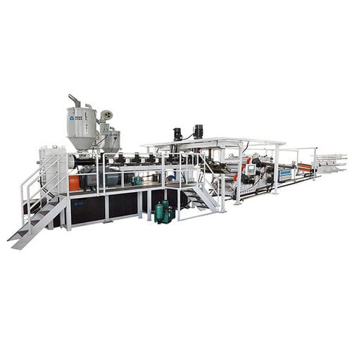 Ligne d'extrusion de plaques - JIANGSU BEIER MACHINERY CO.,LTD - pour thermoplastiques