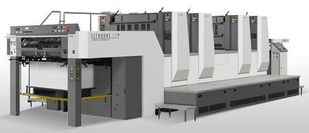 Machine d'impression par rotogravure - LITHRONE A37P - Komori - à 4 couleurs / à 2 couleurs / double face