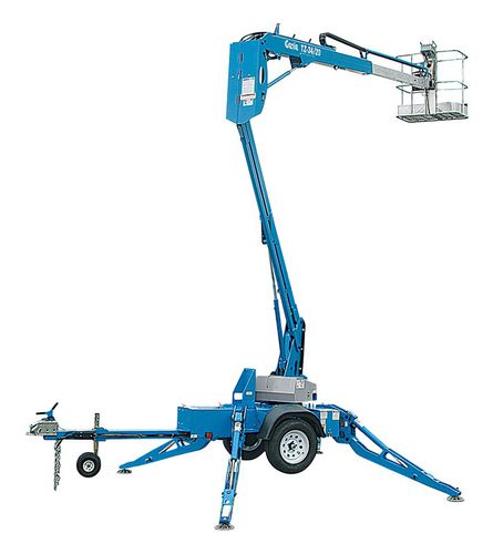 Nacelle articulée tractable - TZ™-34/20 - Genie - pneumatique / pour chantier / autonivelante