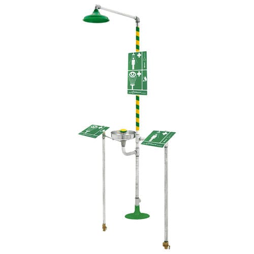 Douche de sécurité sur pied - 8300FP AXION - Haws AG - Headquarters for Europe, Middle East and - en acier inoxydable