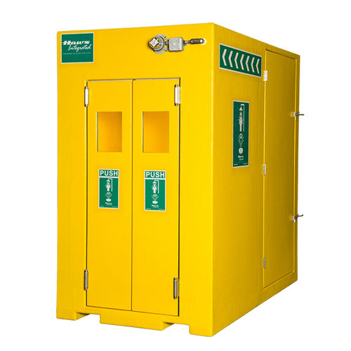 Douche de sécurité sur pied - 8710 - Haws AG - Headquarters for Europe, Middle East and - de décontamination / pour usage extérieur / avec douche oculaire/faciale