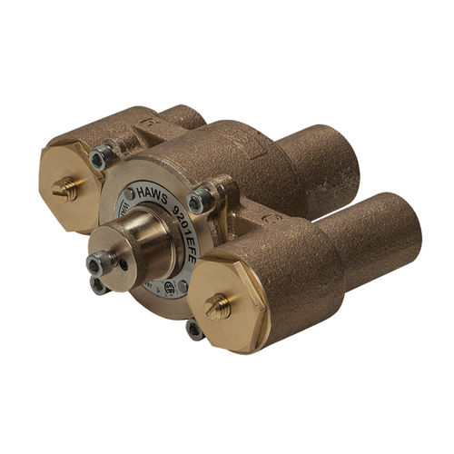 Vanne thermostatique de régulation de température - 9201EFE AXION® - Haws AG - Headquarters for Europe, Middle East and - en laiton / pour l'eau / 3 voies