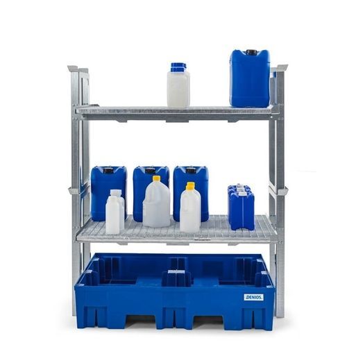 Rayonnage de stockage pour entrepôt de stockage - 291790W - DENIOS - à palettes / pour bouteilles / avec bac de rétention