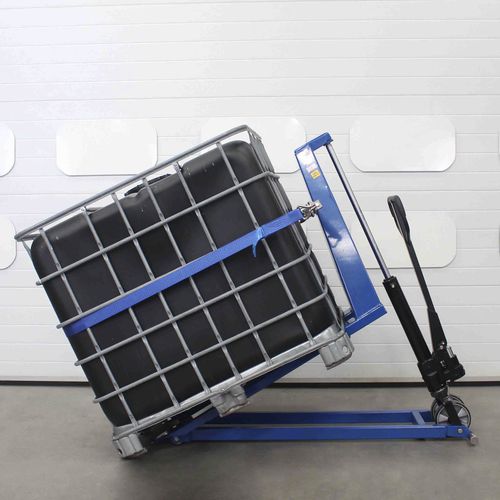 Basculeur manuel - ITM01 - STS - Bespoke Handling Equipment - hydraulique / pour IBC / en acier inoxydable