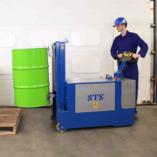 Lève-fût motorisé - DPC01-R500 - STS - Bespoke Handling Equipment - électrohydraulique / électrique / sur batterie
