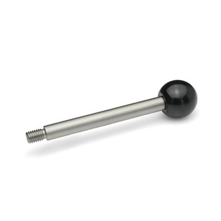 Levier de commande à poignée - GN 310 - Otto Ganter GmbH & Co. KG - industriel / pour boîte de vitesse / en acier inoxydable