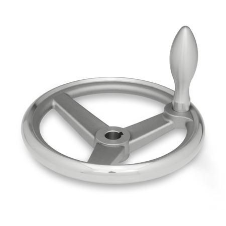 Volant à rayons - GN 950.6 - Otto Ganter GmbH & Co. KG - de manœuvre / en acier inoxydable