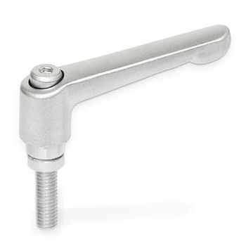 Manette indexable en acier inoxydable - GN 911.3 - Otto Ganter GmbH & Co. KG - avec insert fileté / réglable
