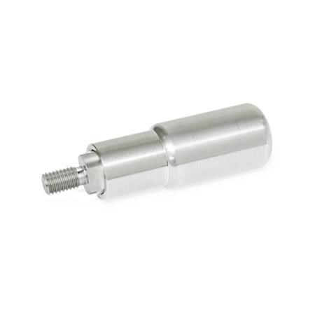 Poignée tubulaire - GN 798.4 - Otto Ganter GmbH & Co. KG - pour porte / en acier inoxydable / cylindrique