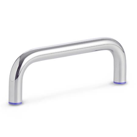 Poignée tubulaire - GN 429 Hygienic Design - Otto Ganter GmbH & Co. KG - pour porte / en acier inoxydable / en U