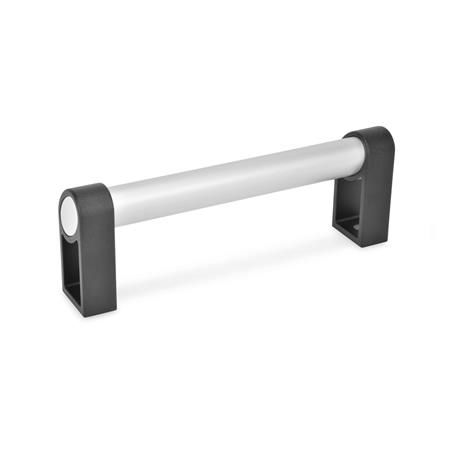 Poignée tubulaire - GN 335 - Otto Ganter GmbH & Co. KG - en aluminium / ovale / ergonomique