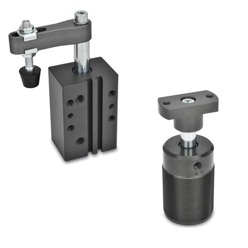 Dispositif de serrage pivotant - GN 875 / GN 876 - Otto Ganter GmbH & Co. KG - pneumatique / pour pièces à usiner