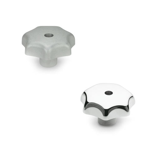 Bouton croisillon - DIN 6336 - Otto Ganter GmbH & Co. KG - fileté / en inox / aluminium