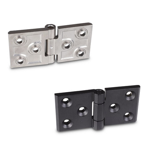 Charnière en acier inoxydable - GN 237.3 - Otto Ganter GmbH & Co. KG - à visser / 180° / pour fortes charges