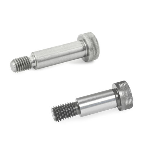 Vis moletée en acier - ISO 7379 - Otto Ganter GmbH & Co. KG - en acier inoxydable / épaulée