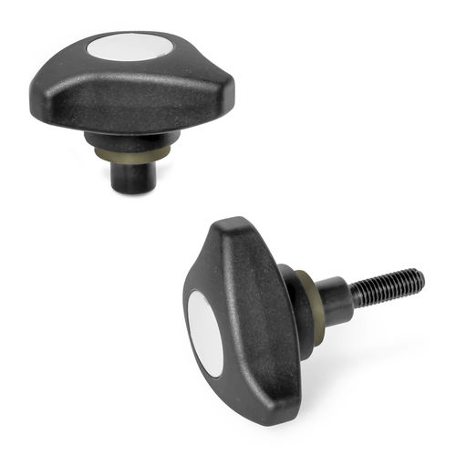 Bouton avec limiteur de couple - GN 3664 - Otto Ganter GmbH & Co. KG - fileté / à trois lobes / en polyamide