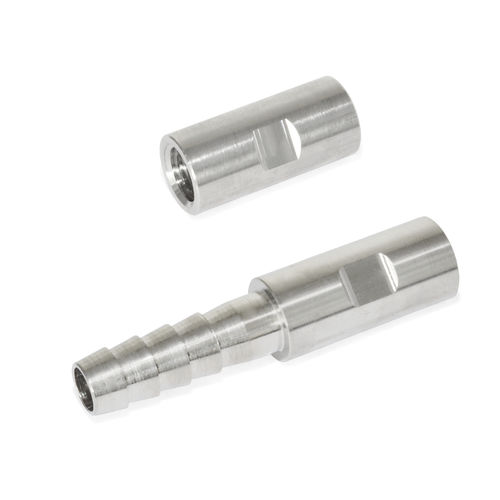 Adaptateur femelle - GN 480.7 - Otto Ganter GmbH & Co. KG - mâle-cannelé / de tuyau / en inox