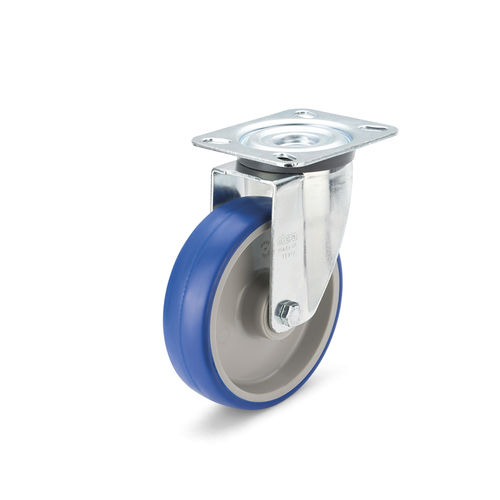 Roulette pivotante - GN 22884 - Otto Ganter GmbH & Co. KG - à platine / pour chariot / pour charges moyennes