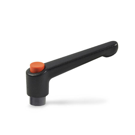 Manette indexable à poignée plastique - GN 303 - Otto Ganter GmbH & Co. KG - avec filetage interne / réglable