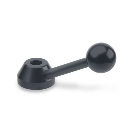 Levier de commande à poignée - GN 223 - Otto Ganter GmbH & Co. KG - en acier / fileté