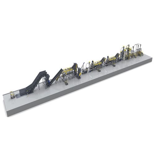 Ligne de recyclage de plastique - URBAN - BORETECH - avec granulation / séparation de métaux / par broyage
