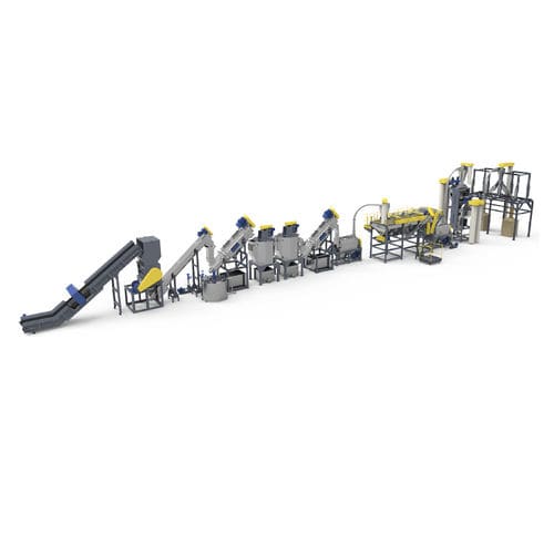 Ligne de recyclage pour PE - BORETECH - pour HDPE / pour bidons d'huiles moteur / par broyage