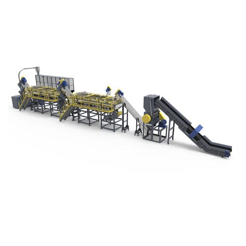 Ligne de recyclage pour PE - BORETECH - pour film en plastique / pour thermoplastiques / avec granulation