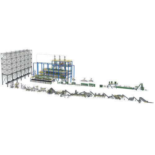 Ligne de production de non-tissé - 40TPD - BORETECH - de fibres bi-composants / automatique / en continu