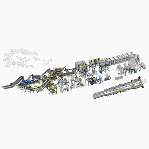 Ligne de recyclage PET - TL1500-02 - BORETECH - pour bouteilles / par lavage